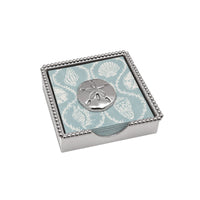 Boîte à serviettes en perles Sand Dollar
