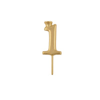 Gold Number Candle Holder - Number 1