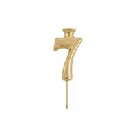 Gold Number Candle Holder - Number 7