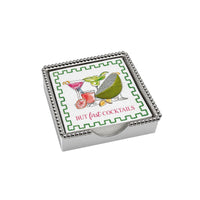 Green Lime Wedge Beaded Napkin Box Set