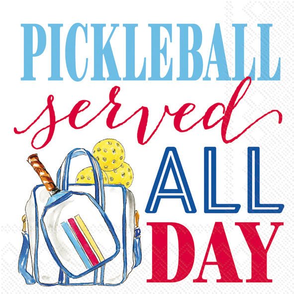 Pickle Ball Cocktail Napkin By Boston International- | Mariposa