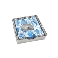 Nautilus Shell Beaded Napkin Box Set