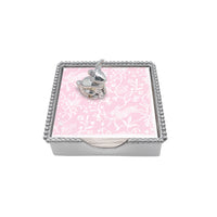 Standing Bunny Beaded Napkin Box Set