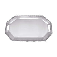Pearled Large Rectangular Octagonal Tray