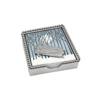 Double Runner Sled Beaded Napkin Box Set