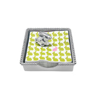 Boîte à serviettes en perles de lapin