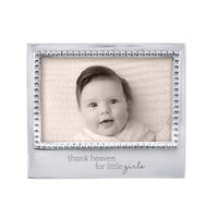 THANK HEAVEN FOR LITTLE GIRLS Beaded 4x6 Frame