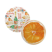 Orange and Aperol Spritz Beaded Coaster Set