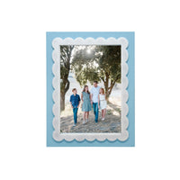 Periwinkle Blue Scallop 5x7 Frame