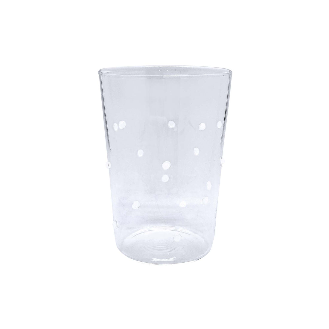 Applique White Dotty Double Old-Fashioned Glass Set of 4