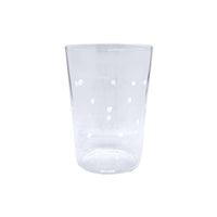 Applique White Dotty Double Old-Fashioned Glass Set of 4