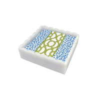 Knots And Spots White Scalloped Cocktail Napkin Box Set