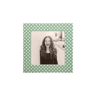 Double Sided Geometric Green and Rosa Pink 4x4 Frame