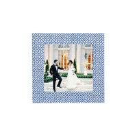 Double Sided Fretwork and Denim Blue 4x4 Frame