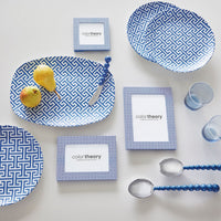 Double Sided Fretwork and Denim Blue 4x4 Frame