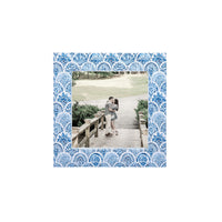 Double Sided Moroccan Tile Work and Periwinkle 4x4 Frame