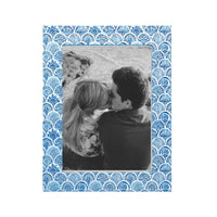 Double Sided Moroccan Tile Work and Periwinkle 5x7 Frame