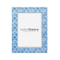 Double Sided Moroccan Tile Work and Periwinkle 5x7 Frame