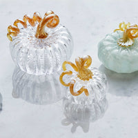 Clear Glass Small Pumpkin -Decorative Accessories | Mariposa