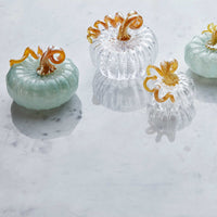 Clear Glass Small Pumpkin -Decorative Accessories | Mariposa