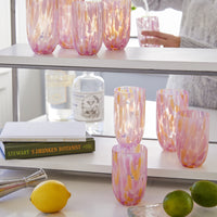 Sip Sip Apricot Splash Stemless Glass