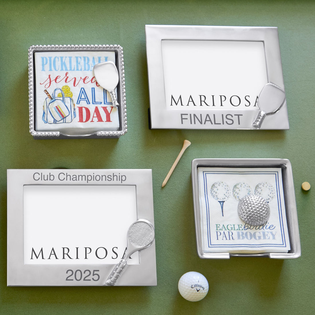 Coffret de serviettes en perles Pickle Ball