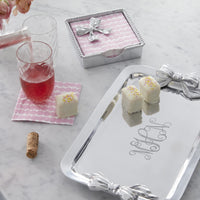 Bow Beaded Napkin Box Set