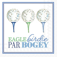Eagle Birdie Par Bogey Cocktail Napkin by Boston International