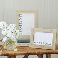 Coconut Grove Faux Grasscloth 5x7 Frame