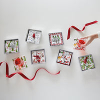 Topiary Christmas Tree Beaded Napkin Box Set
