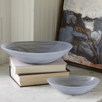 Alabaster Stone Large Oval Bowl