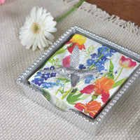 Hummingbird Beaded Napkin Box