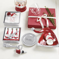 Red Enamel Santa Hat Candy Dish-Serving Trays and More | Mariposa