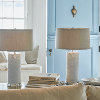 Ceramic Rope Table Lamp- | Mariposa