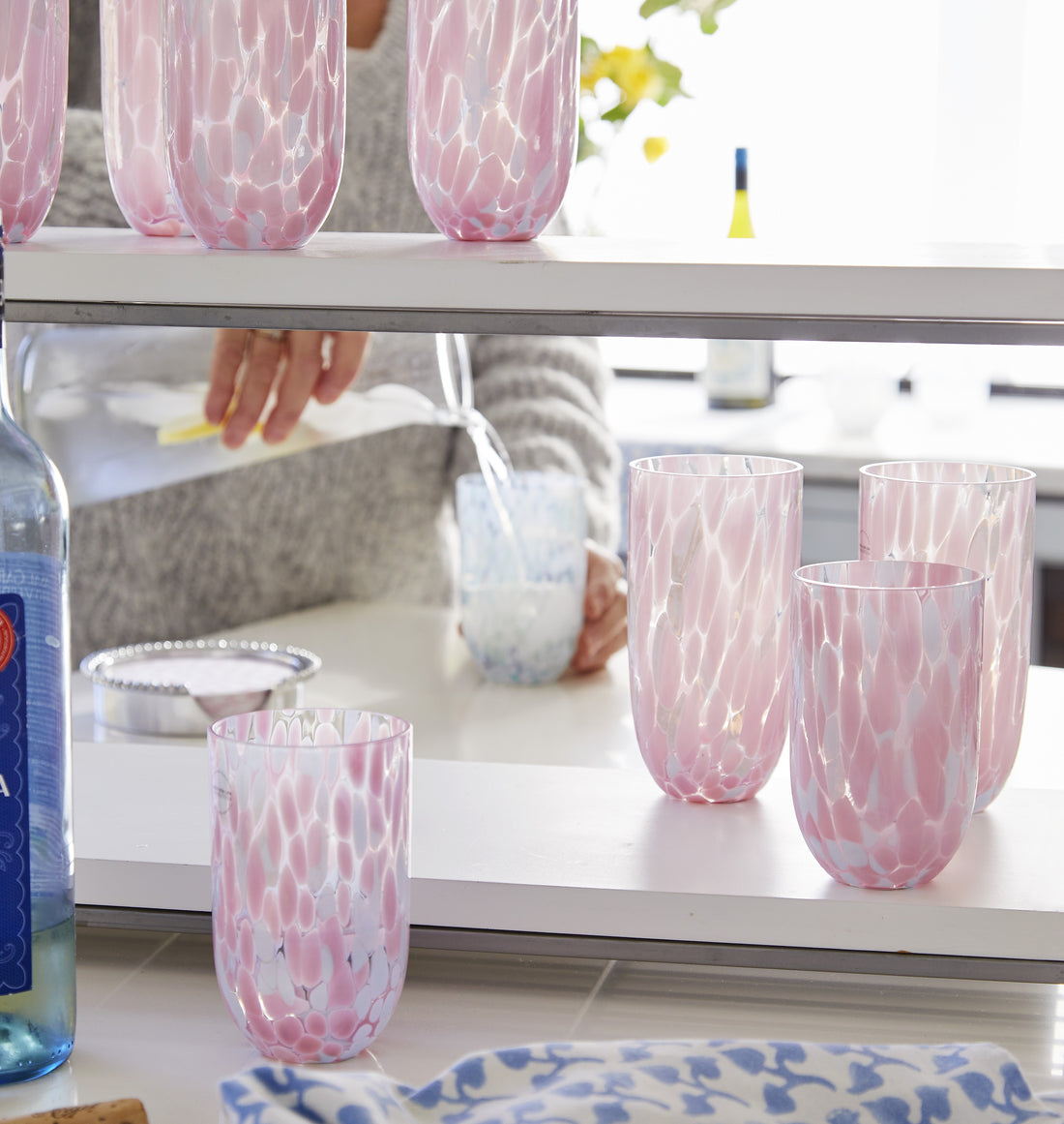 Sip Sip Rosa Splash Verre sans pied