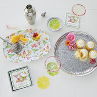 Green Lime Wedge Beaded Napkin Box Set