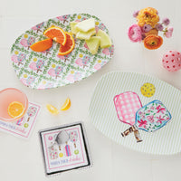 Pickleball Drinks Beaded Napkin Box Set