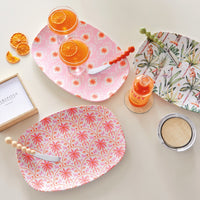 Pink Palms Platter