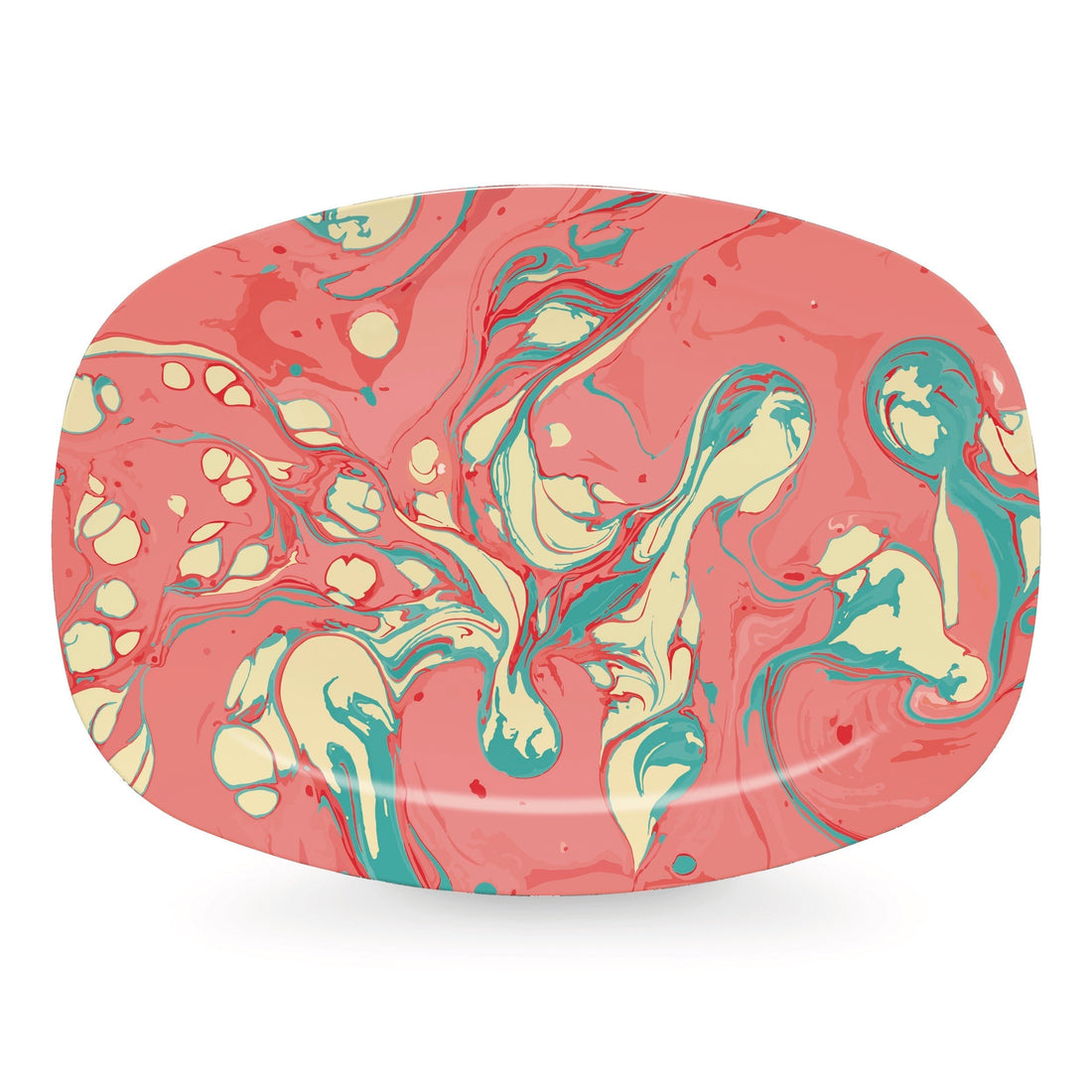 Plateau Marbré Corail