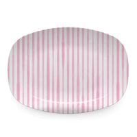 Pink Simple Stripes Platter