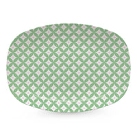 Geometric Green and Rosa Platter