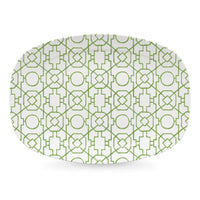 Green Trellis Platter