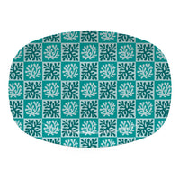 Checkered Coral Platter