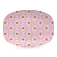 Pink and Orange Ikat Platter