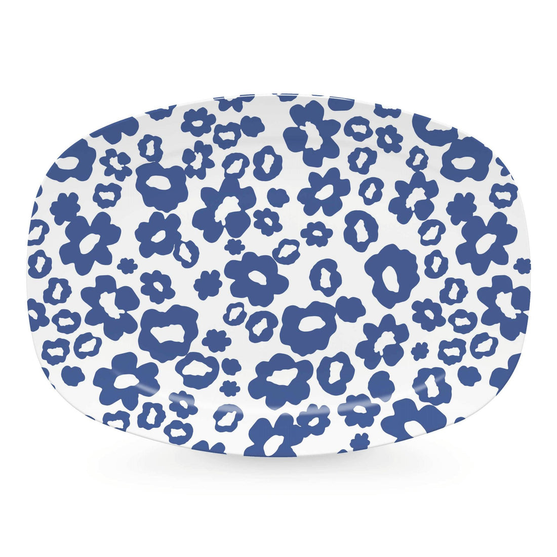Blue Flower Power Platter-trays | Mariposa