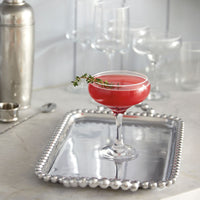 Fine Line Clear with White Rim Coupe Set of 4