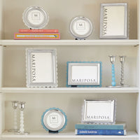 White Acrylic Scallop Round Frame
