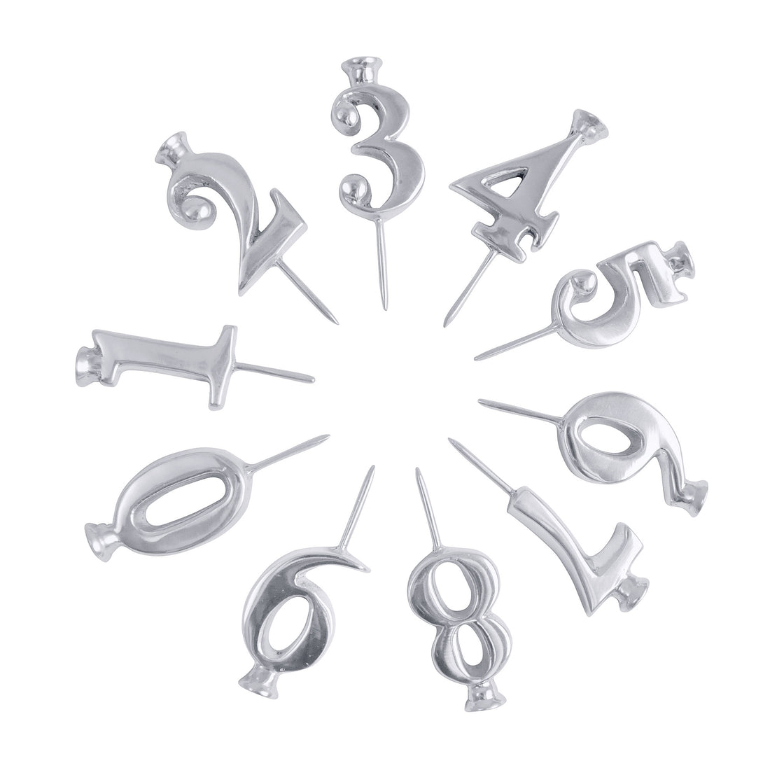 Number Candle Holder Set