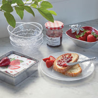 Alabaster White Dessert Plate (Set of 4)-Plates | Mariposa
