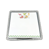 But first...Cocktails Beaded Note Pad Set